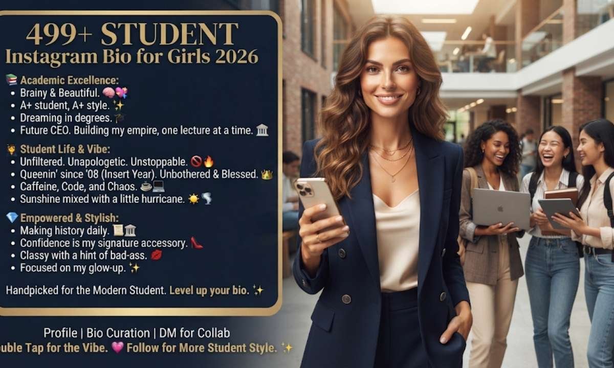 Student Instagram Bio for Girls 2026