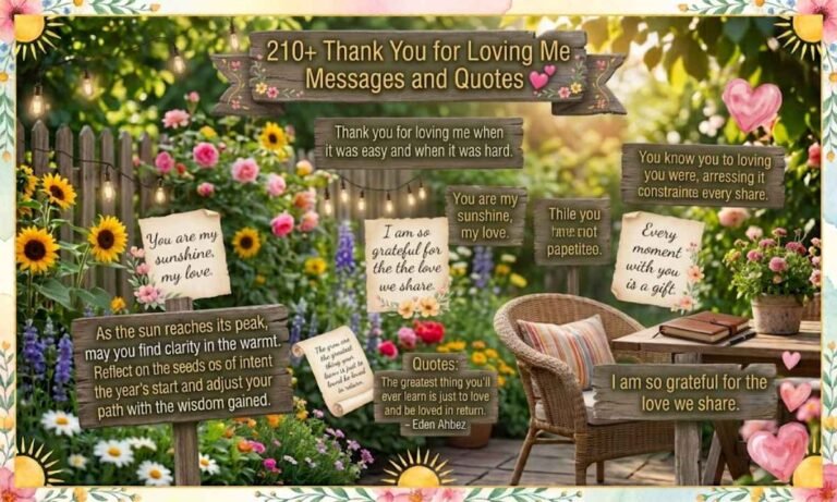 Thank You for Loving Me Messages and Quotes