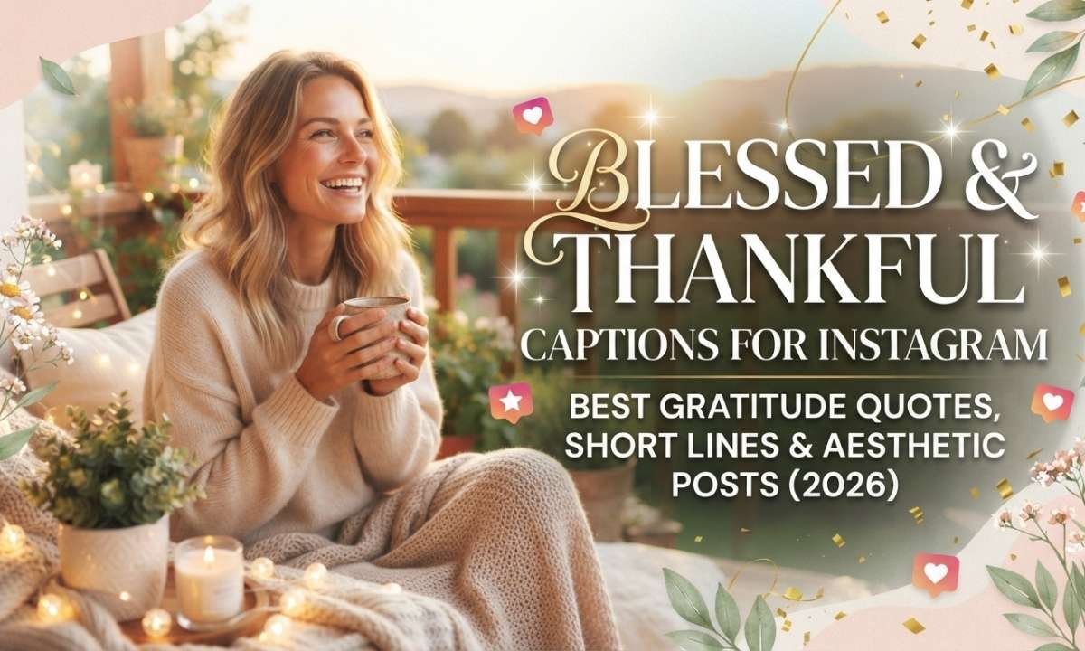 Blessed & Thankful Captions for Instagram